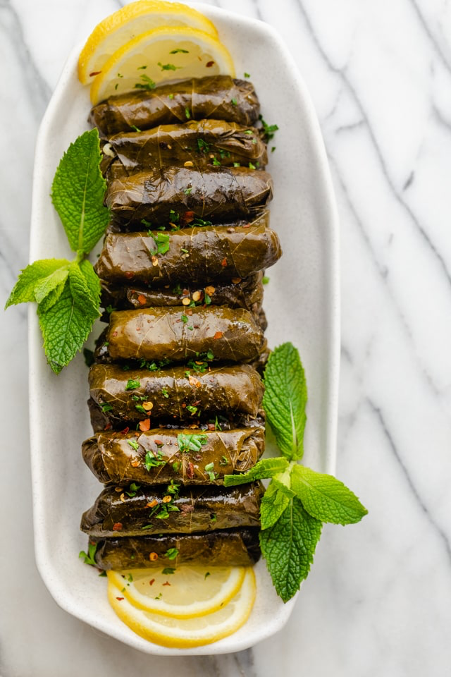 Lebanese Stuffed Grape Leaves